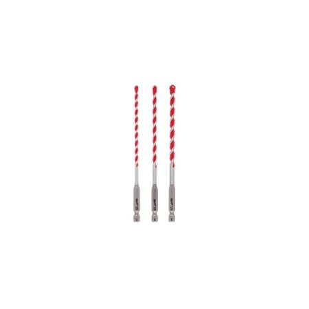 Milwaukee Tool 3-Pc Shockwave Carbide Hammer Drill Bit Kit ML48-20-9050